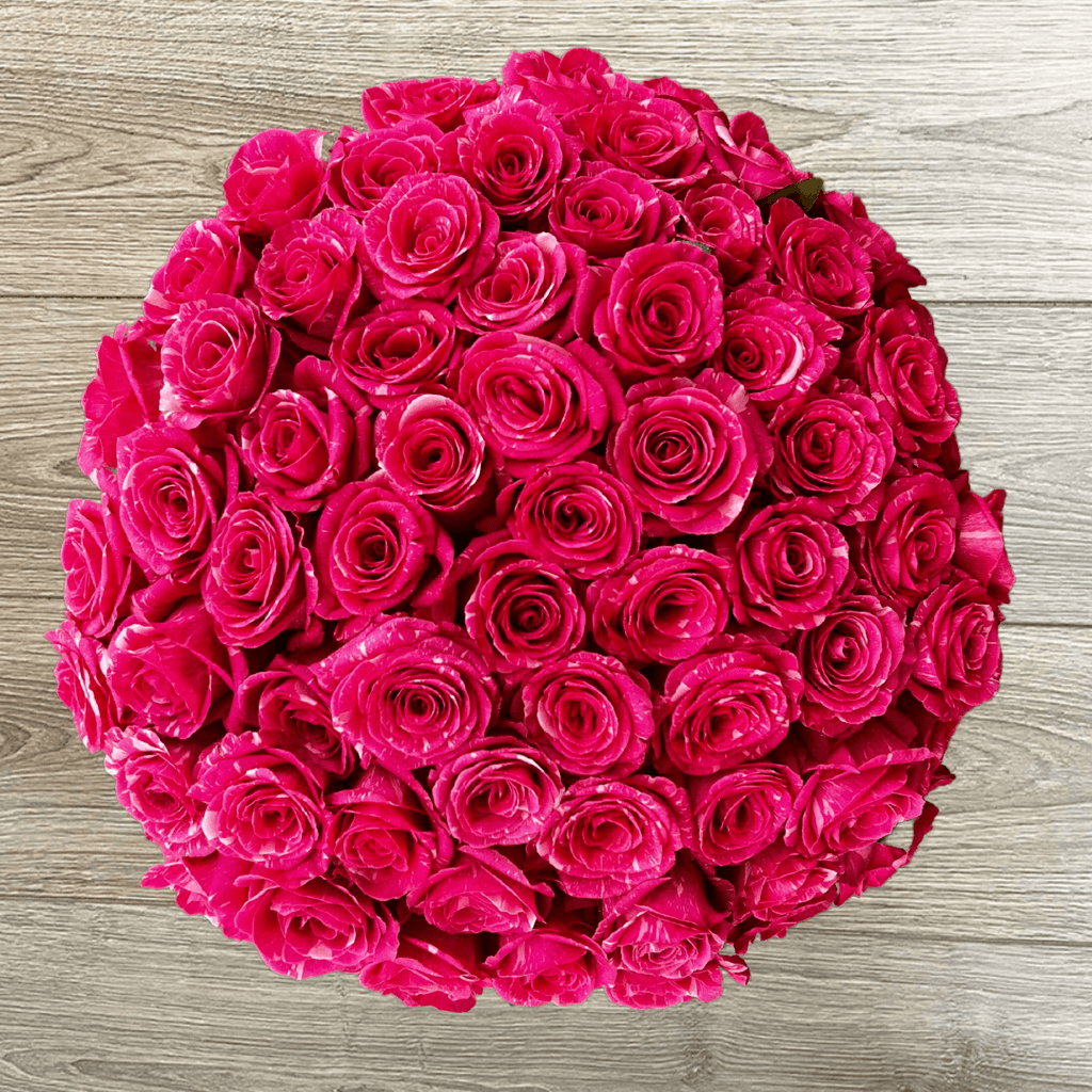 Forever (Exclusive) pink roses bouquet by Rosaholics