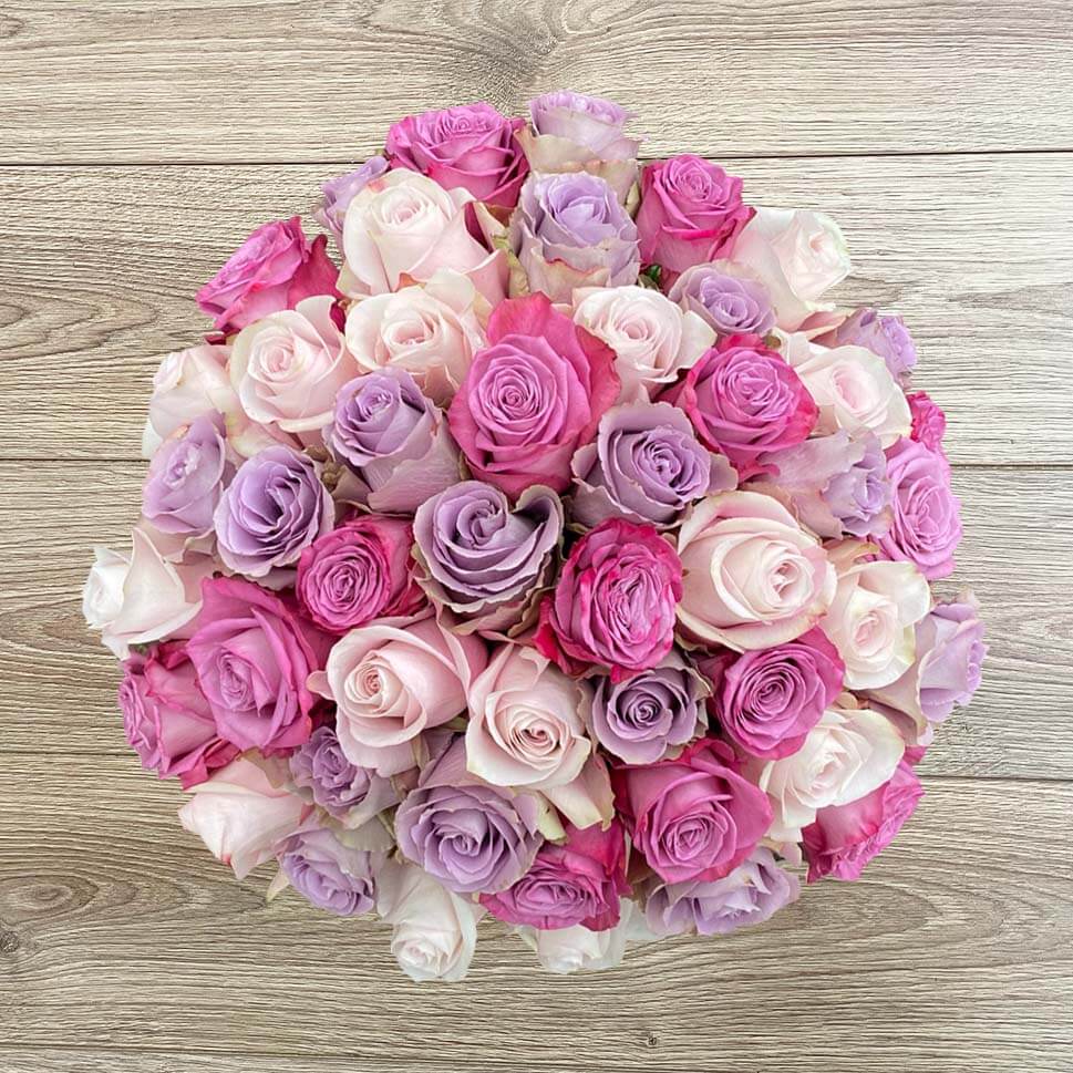 Cheshyre Pink Rose Bouquet by Rosaholics