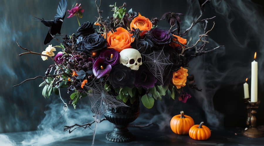 Halloween Flower Arrangements: Creating Spooky Beauty