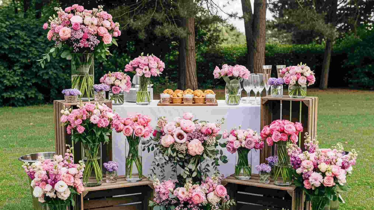 DIY Wedding Flower Bar with Rosaholics Roses