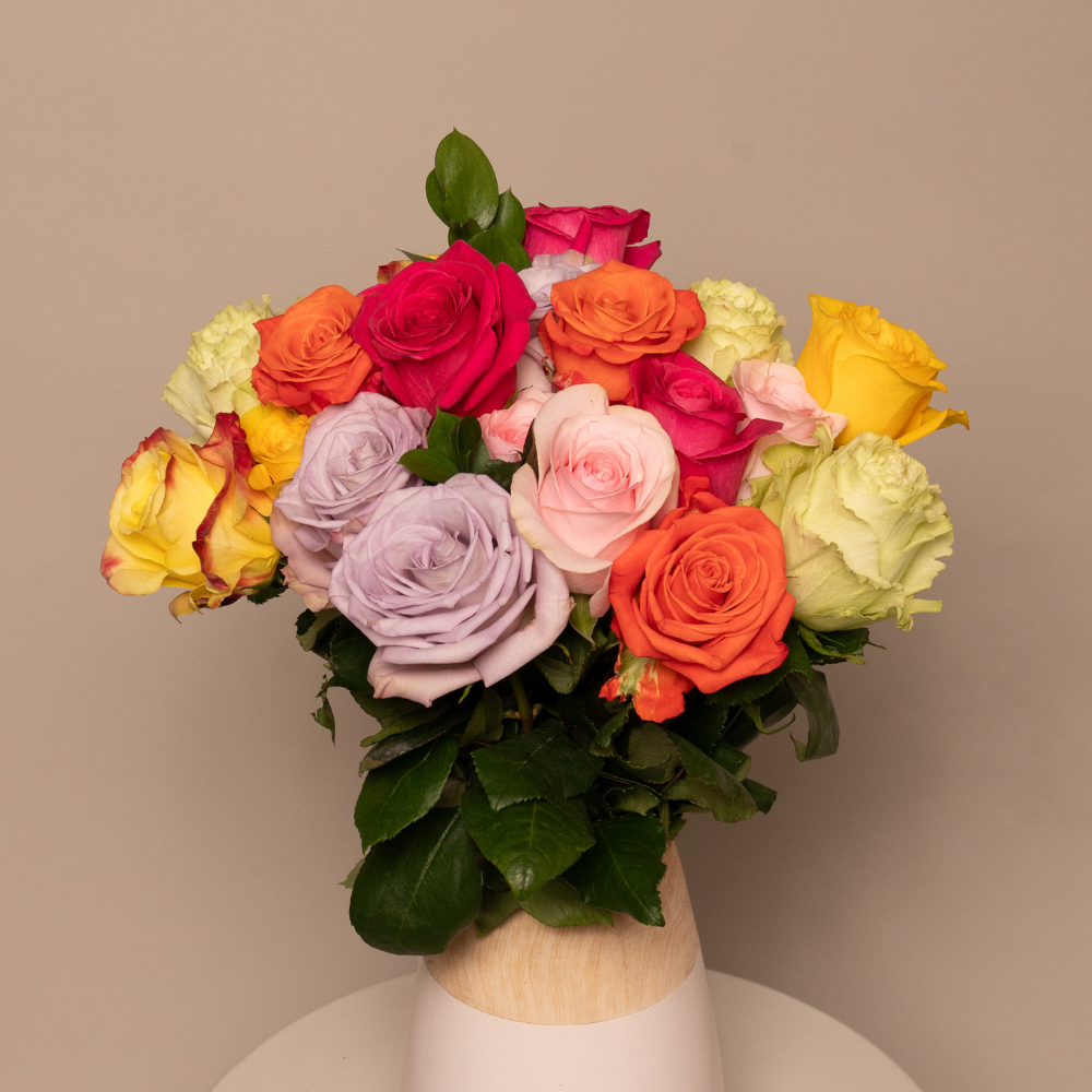 Multicolored Rose Bouquet | BREATHLESS FRESH – Rosaholics