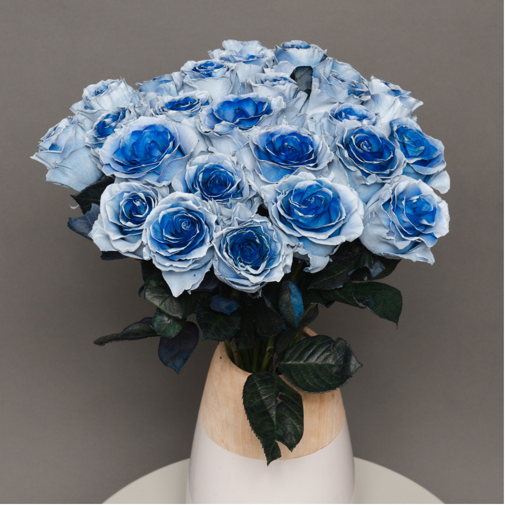 Magnificent Roses Blue Blue Monarch Roses – Luxury Blue Bouquet – Rosaholics