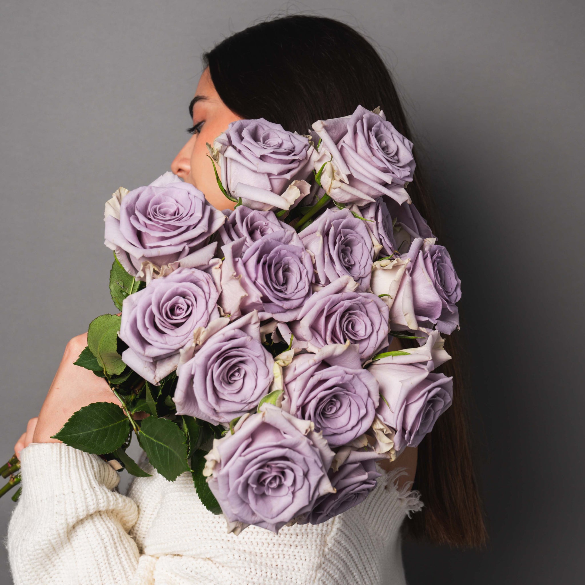Lavender Roses Bouquet | Fresh Roses Delivery – Rosaholics