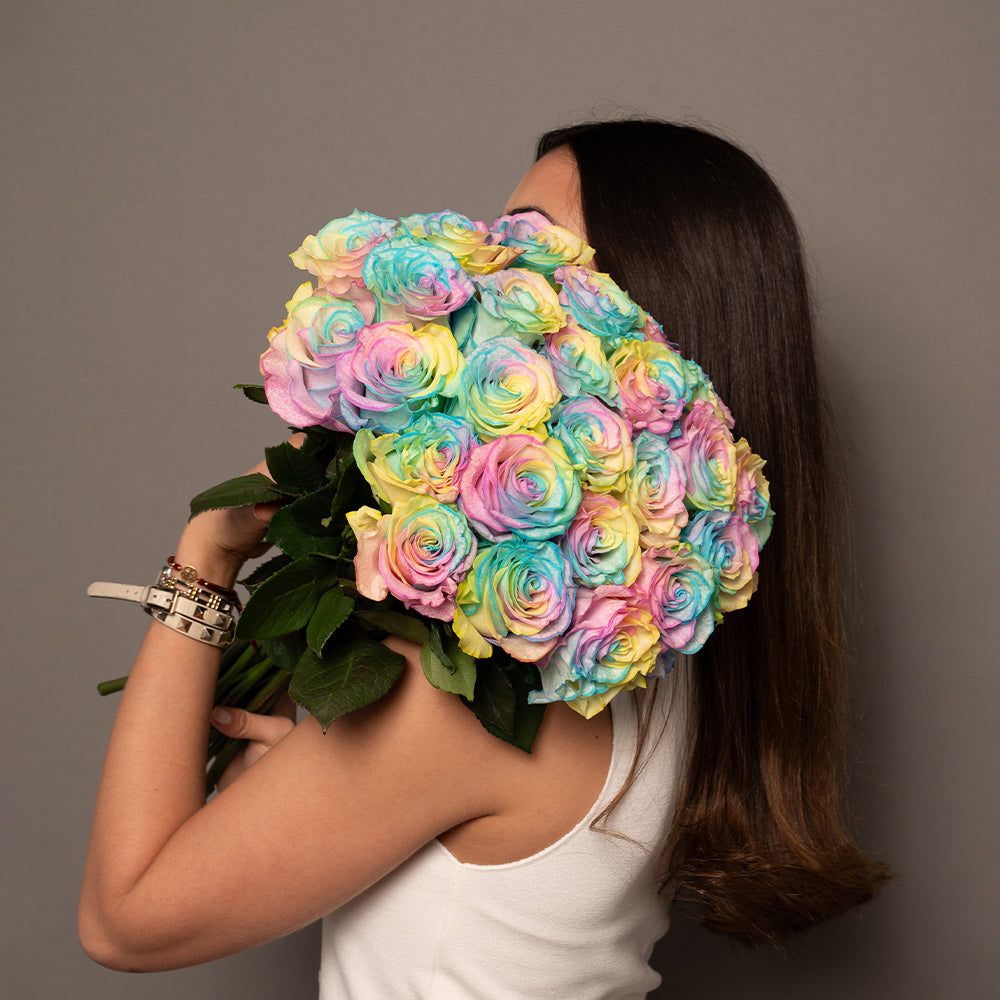 Multicolor Roses | Colored Roses Delivery – Rosaholics