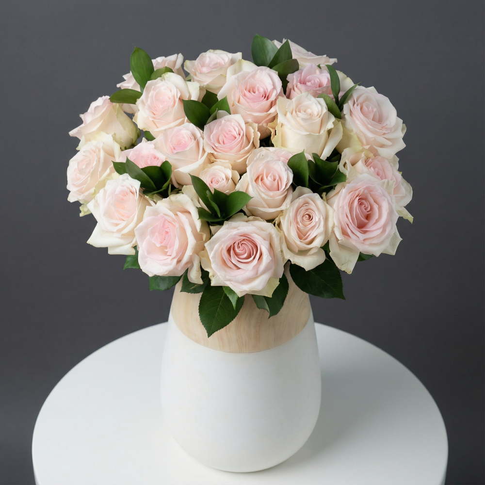 Light Pink Roses Bouquet | Pink Roses Delivery – Rosaholics