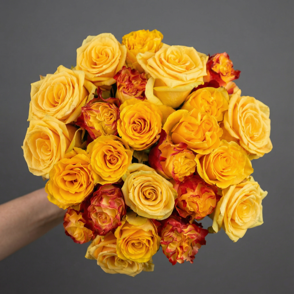 Yellow Rose Bouquet: Yellow Explosion – Rosaholics