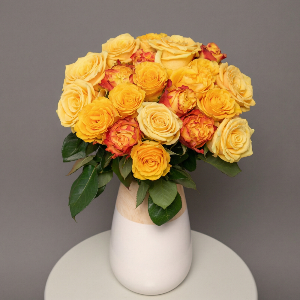 Yellow Rose Bouquet: Yellow Explosion – Rosaholics