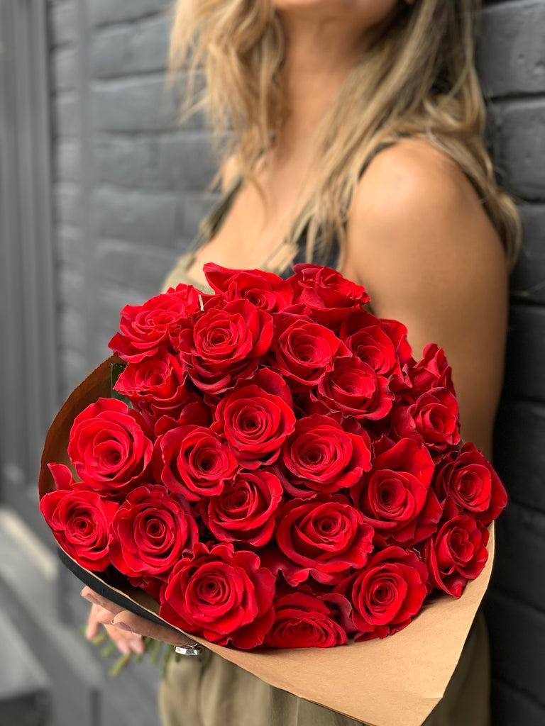 Explosion Red Roses Bouquet - Rosaholics