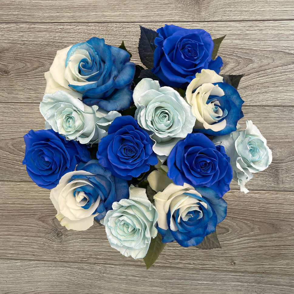 Send Blue Roses | Aquarela Rose Bouquet Delivery | Rosaholics