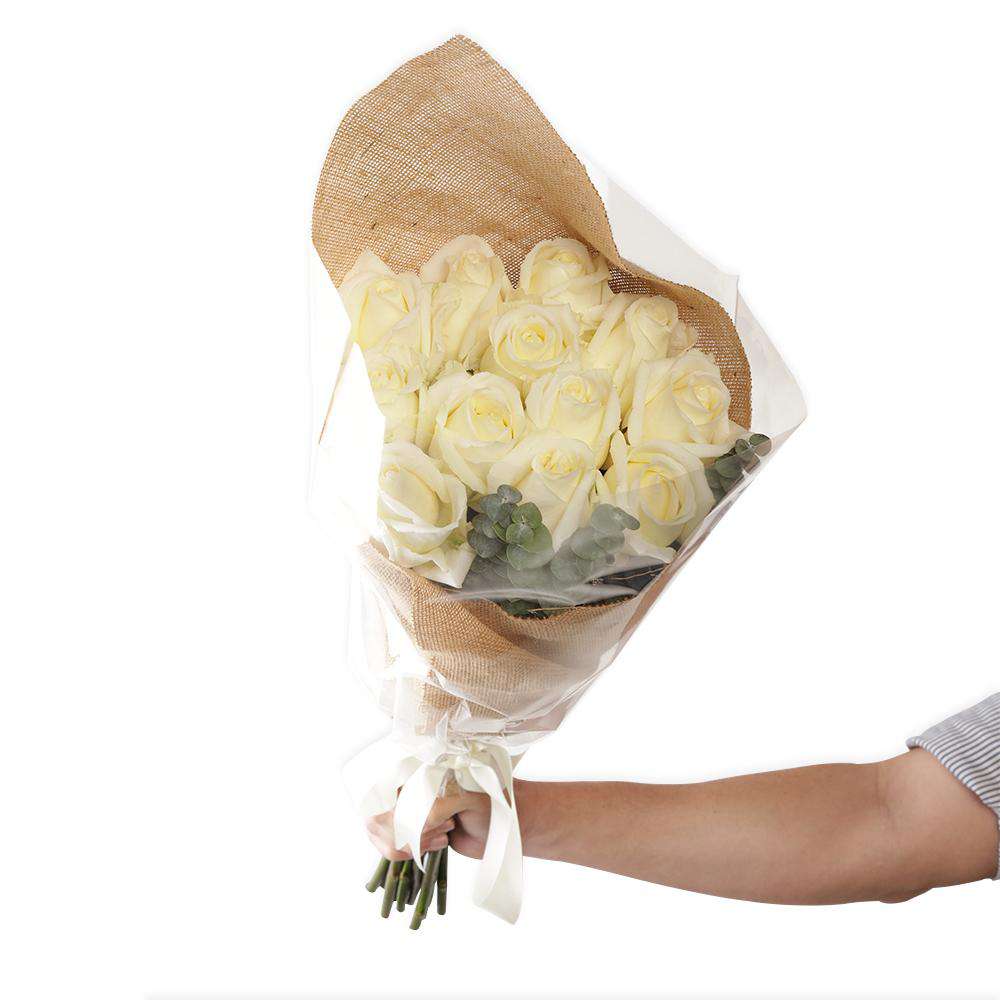 White Rose Bouquet for mother's day 