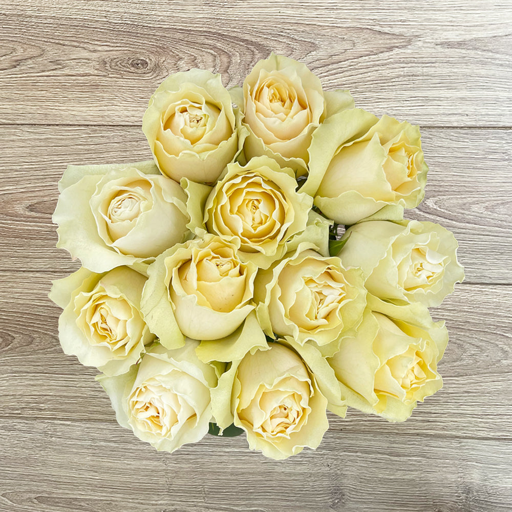 Yellow Roses - Sunshine Garden Rose Bouquet by Rosaholics