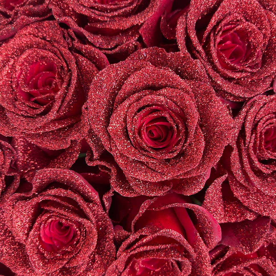 Close-up of Eloisa Red Rose Bouquet by Rosaholics