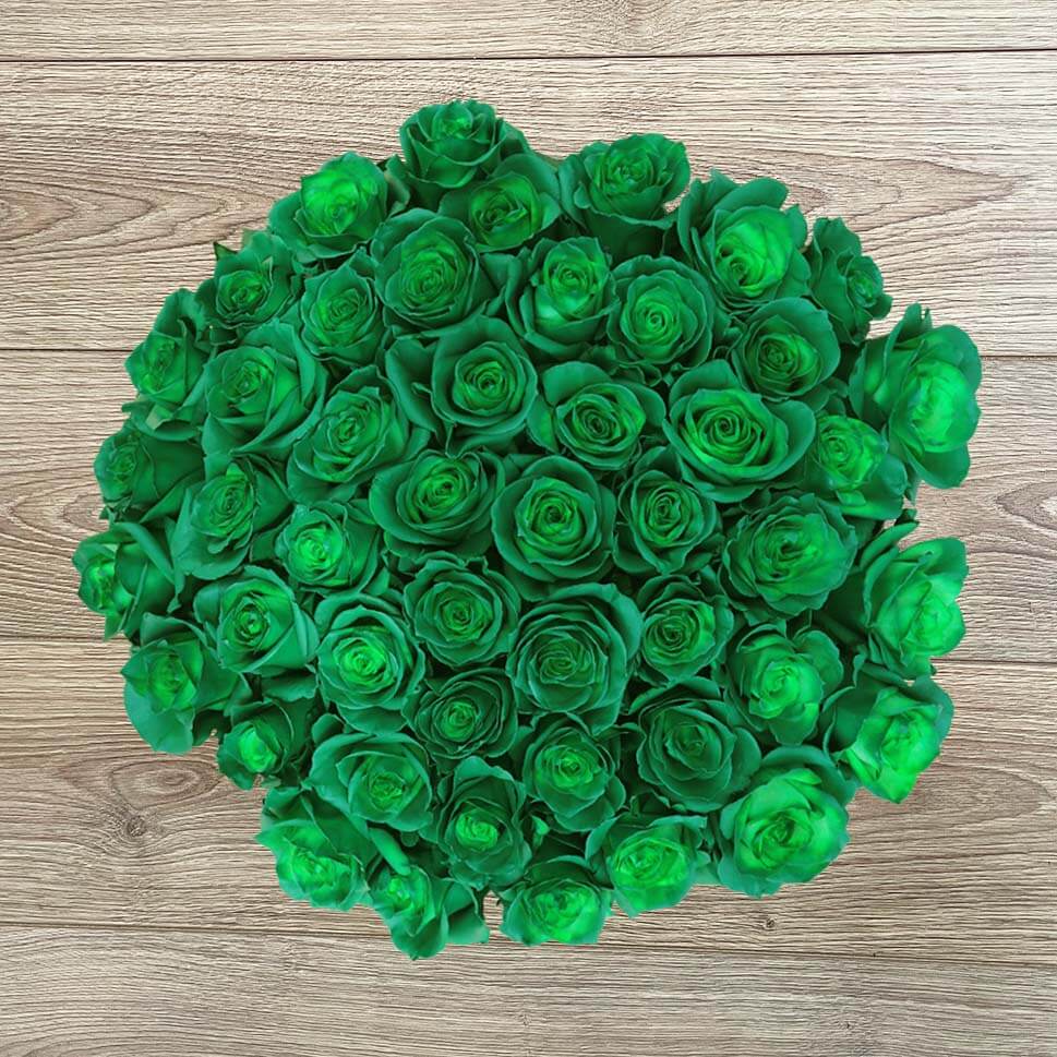 Green Roses - Greenland Bouquet by Rosaholics