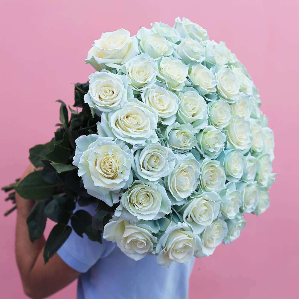 Blue Roses In Shop Lime Green And Blue Roses Aquamarine Dreams: March's Favorite Flower