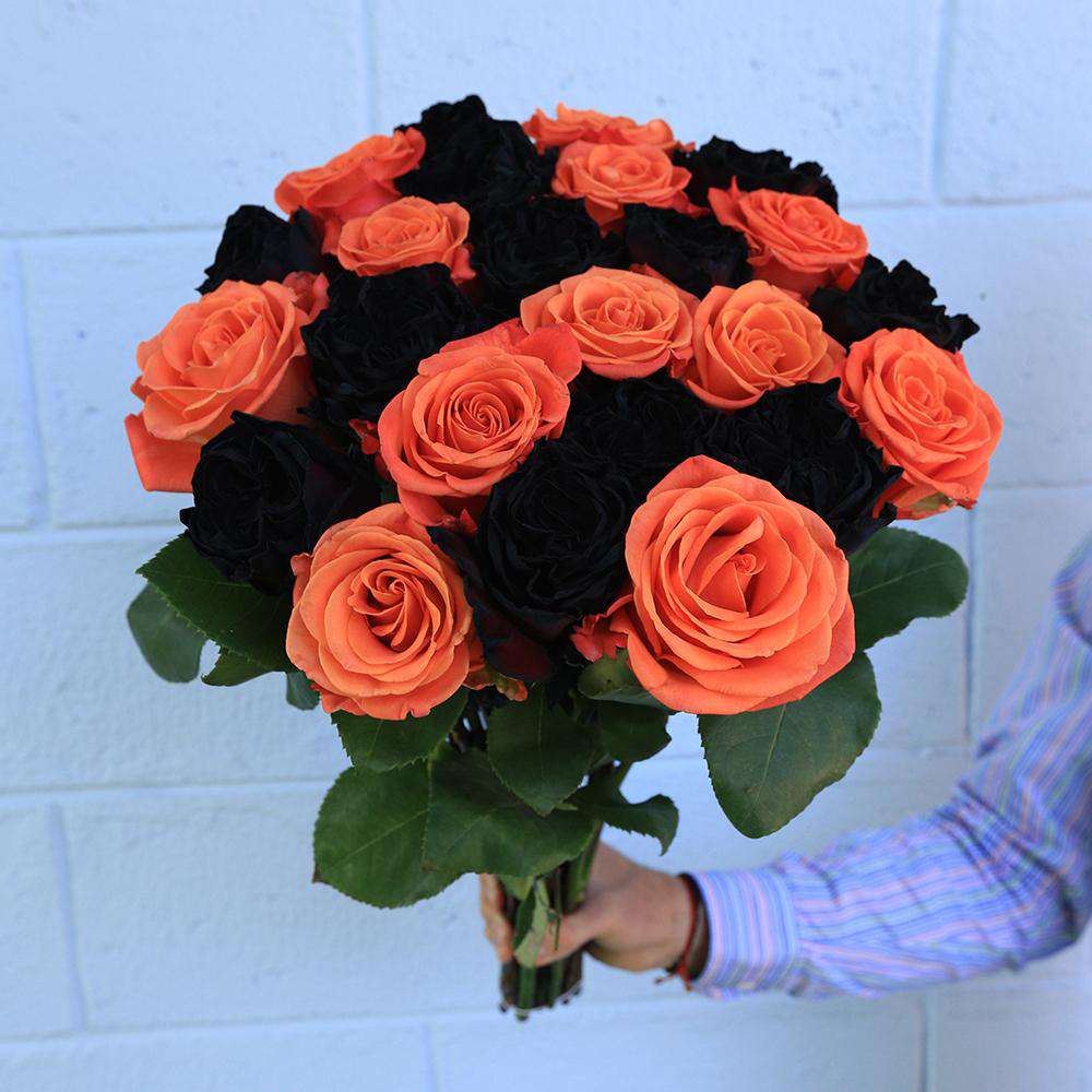 Pumpkin Rose Bouquet - Rosaholics