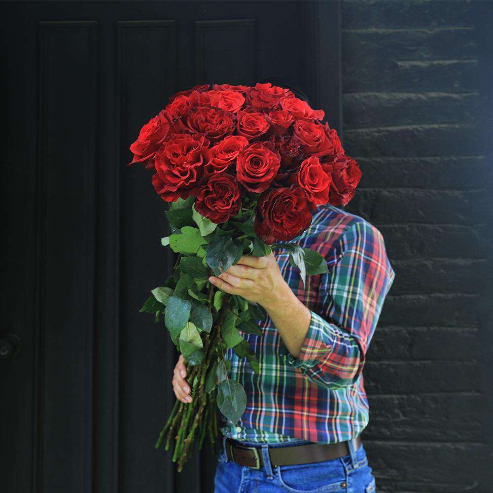 Long Stems Rose Bouquet Delivery from Grower - Rosaholics