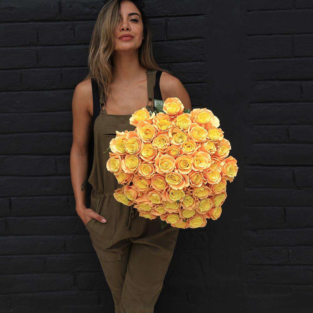 Sweet Melon Rose Bouquet gift - Rosaholics